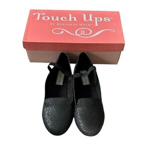 Black Glitter Mary Jane Flats
